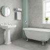 Carrelage sol poli Agra gris 30x60 cm