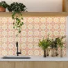Carrelage sol effet carreaux de cimentTaco Vintage soleil orange 16,5x16,5 cm