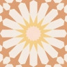 Carrelage sol effet carreaux de ciment Taco Vintage soleil orange 16,5x16,5 cm