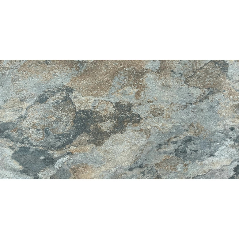 Carrelage sol extérieur effet pierre de bali Derawan multicolor R11 31x62 cm