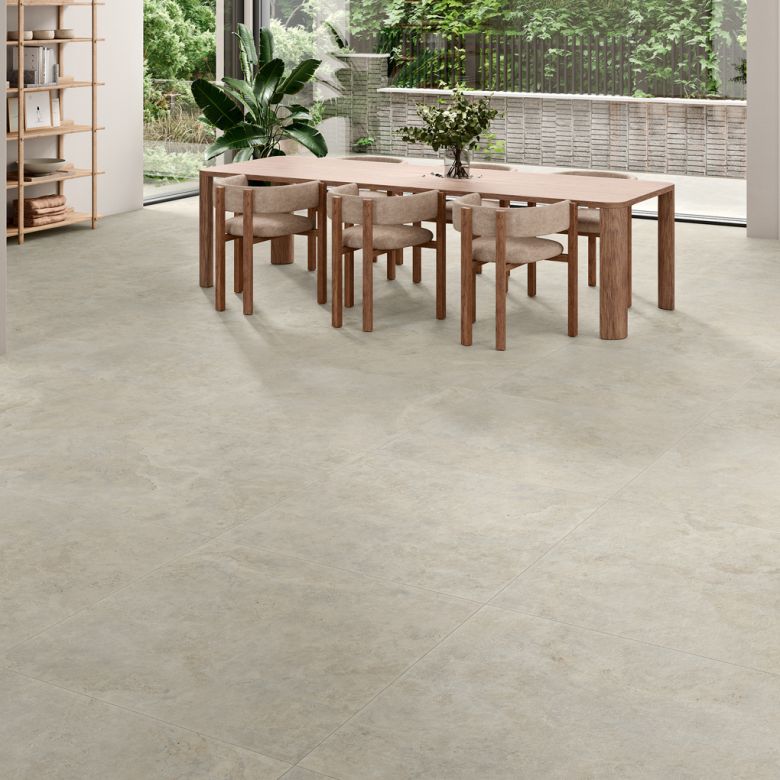 Carrelage sol effet Travertin Bosa Naturel60x60 cm