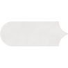 Carrelage mur effet Fleur Chic blanc8x21,5 cm
