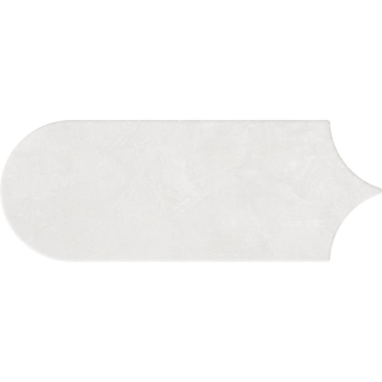 Carrelage mur effet Fleur Chic blanc8x21,5 cm