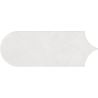 Carrelage mur effet Fleur Chic blanc8x21,5 cm