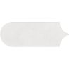 Carrelage mur effet Fleur Chic blanc8x21,5 cm
