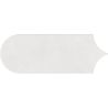 Carrelage mur effet Fleur Chic blanc8x21,5 cm