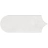 Carrelage mur effet Fleur Chic blanc8x21,5 cm