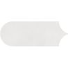 Carrelage mur effet Fleur Chic blanc8x21,5 cm