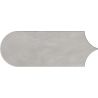 Carrelage mur effet Fleur Chic gris plomb8x21,5 cm