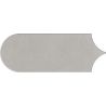 Carrelage mur effet Fleur Chic gris plomb8x21,5 cm