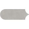 Carrelage mur effet Fleur Chic gris plomb8x21,5 cm