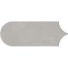 Carrelage mur effet Fleur Chic gris plomb8x21,5 cm