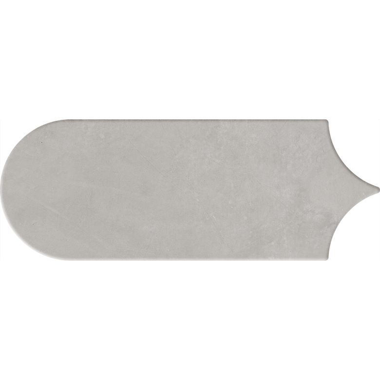 Carrelage mur effet Fleur Chic gris plomb8x21,5 cm
