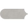 Carrelage mur effet Fleur Chic gris plomb8x21,5 cm