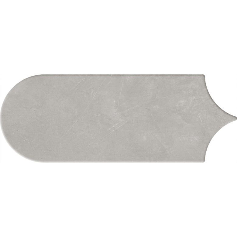 Carrelage mur effet Fleur Chic gris plomb8x21,5 cm
