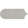 Carrelage mur effet Fleur Chic gris plomb8x21,5 cm