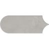 Carrelage mur effet Fleur Chic gris plomb8x21,5 cm