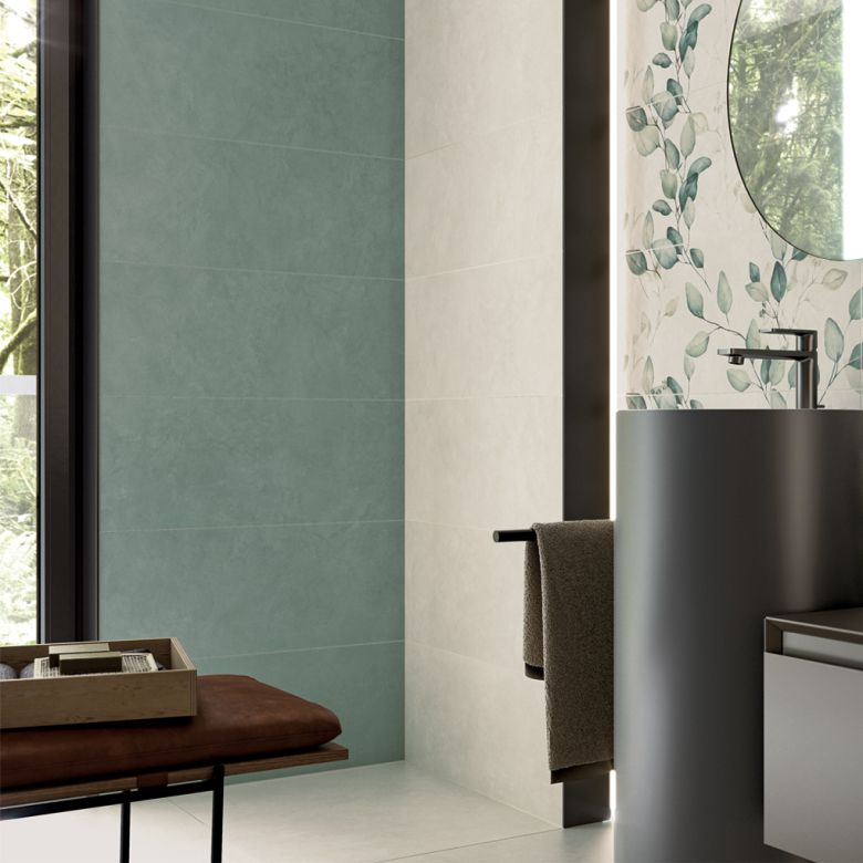 Carrelage mur Chic vert sauge 30x75 cm