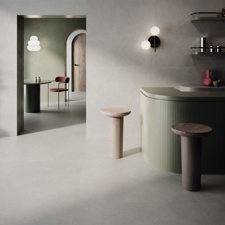 Carrelage sol moderne Chic perle 75x75 cm
