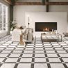 Carrelage sol traditionnel Villa marbre noir 44x44 cm