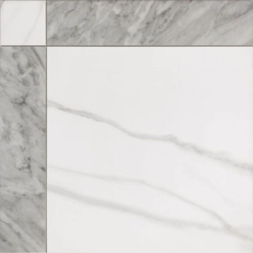 Carrelage sol traditionnel Villa marbre gris 44x44 cm