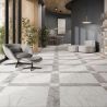Carrelage sol traditionnel Villa marbre gris 44x44 cm
