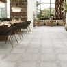 Carrelage sol traditionnel Villa blanc grisé 44x44 cm