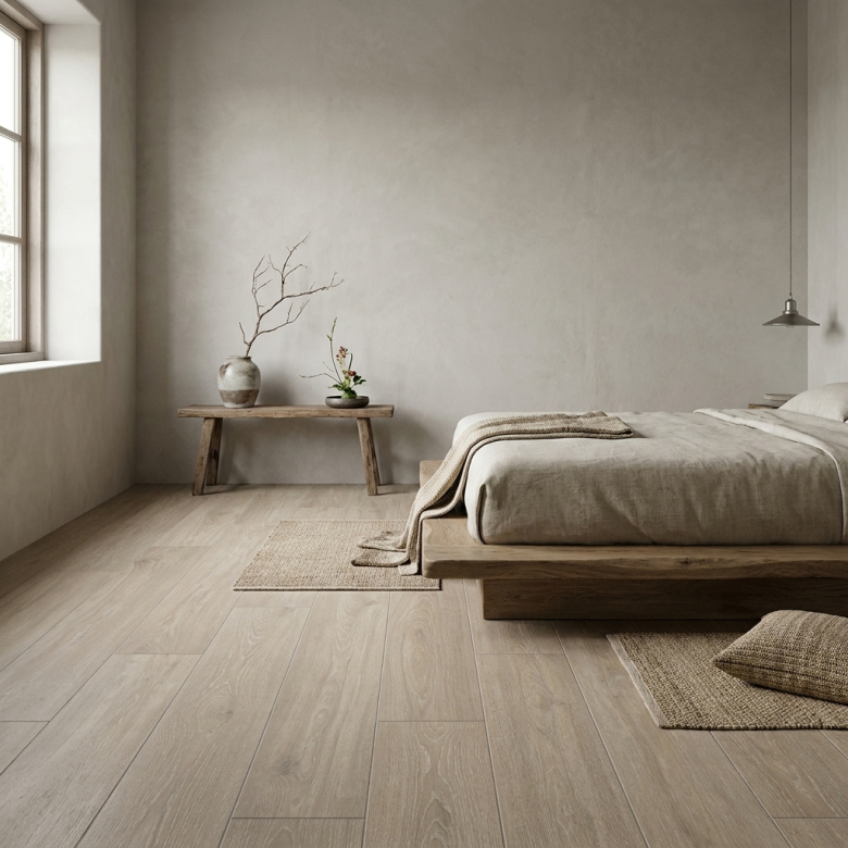 Carrelage sol imitation parquet Cilento hêtre 20x120 cm