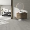 Carrelage sol imitation parquet Cilento blanc grisé 20x120 cm