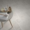 Carrelage sol effet travertin Auvergnat naturel multi-format