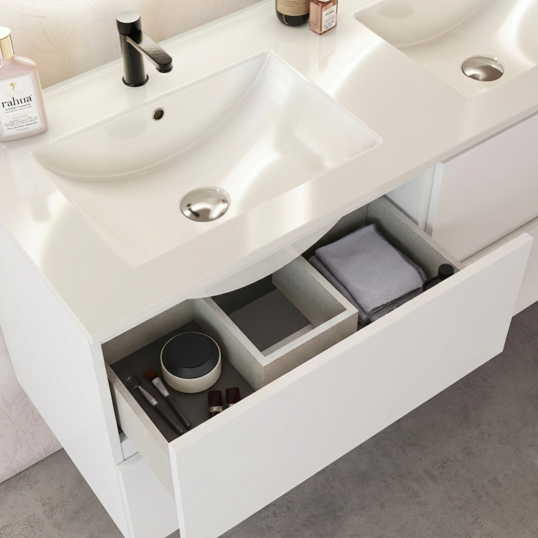 Meuble Siena blanc 120 cm