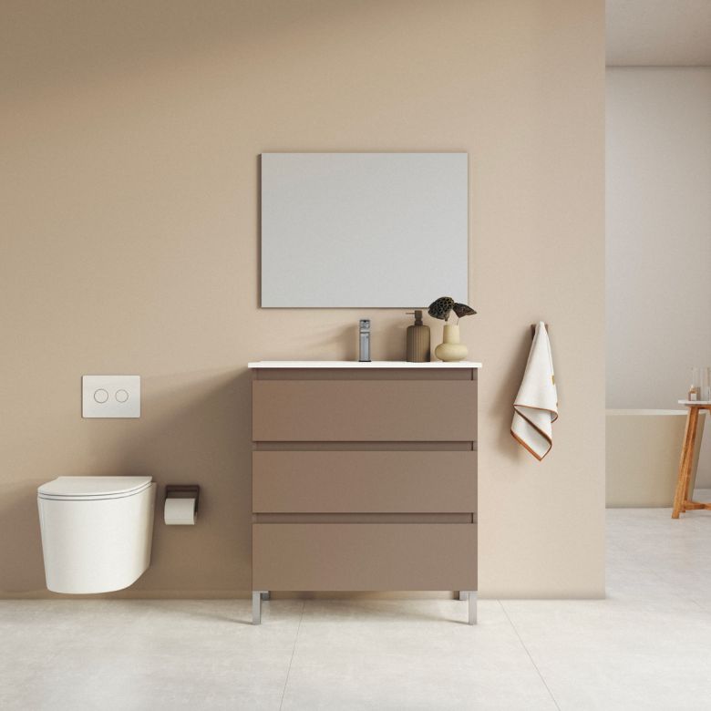 Meuble Oslo taupe 90 cm