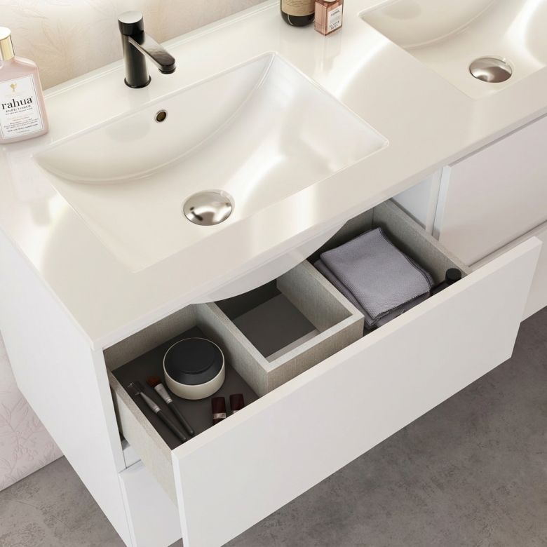 Meuble Oslo blanc 120 cm