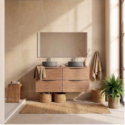 Meuble Brooklyn Chêne ambré 120 cm