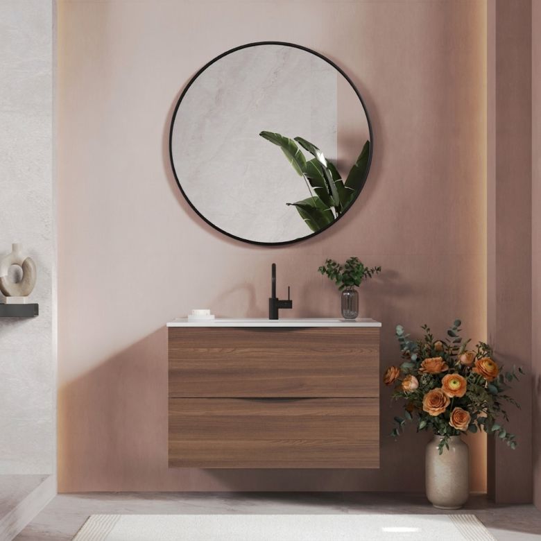 Meuble Brooklyn Noyer 80 cm