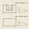 Meuble Brooklyn Beige 80 cm