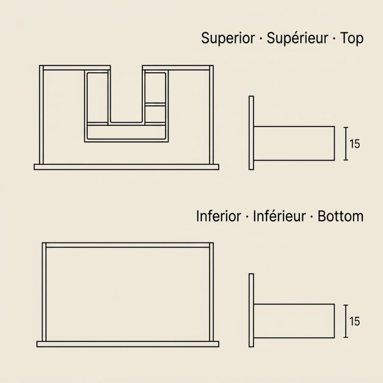 Meuble Brooklyn Beige 90 cm