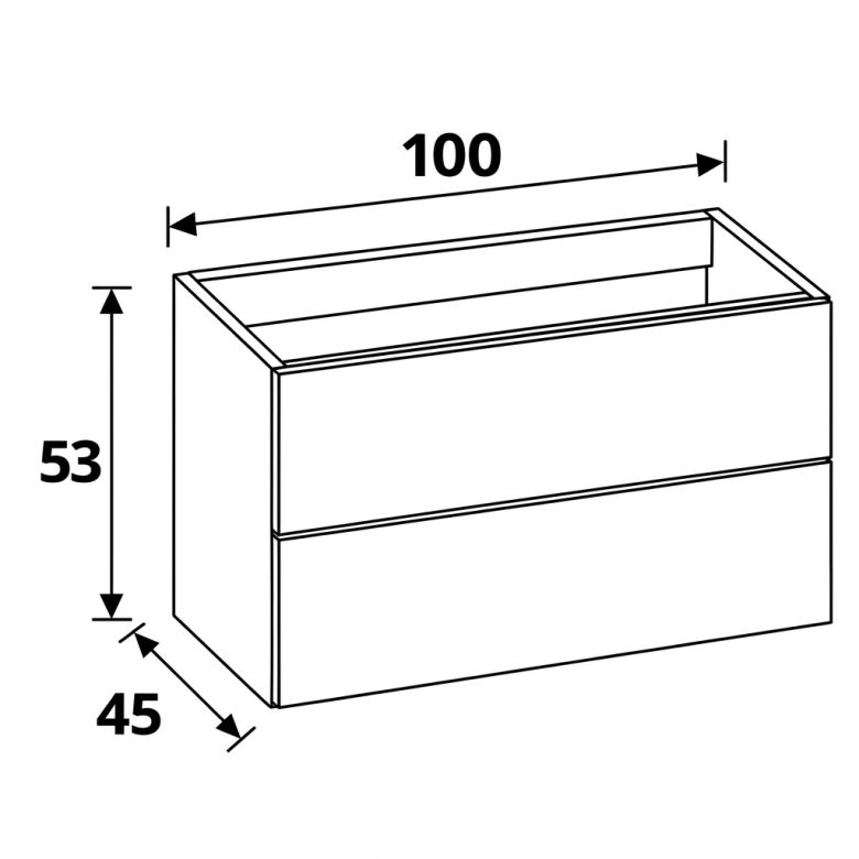 Meuble Brooklyn Blanc 100 cm