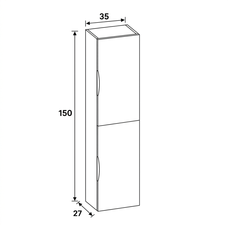 Colonne simple Brooklyn Blanc