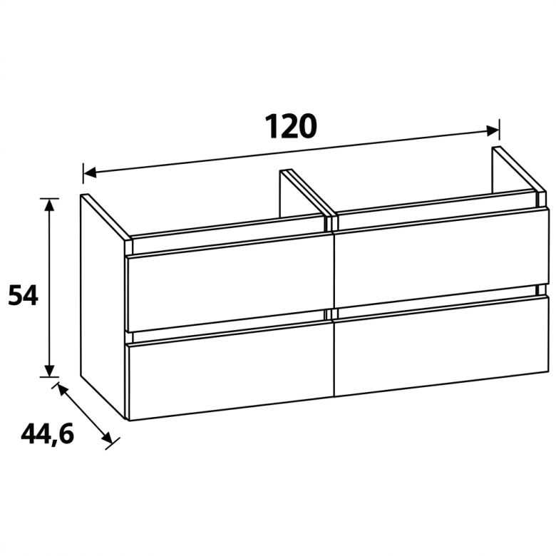 Meuble Siena chêne 120 cm