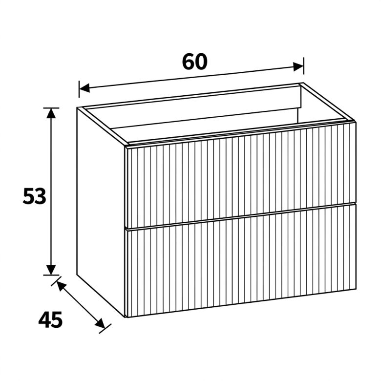 Meuble Manoa Chêne 60 cm