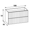 Meuble Manoa Noyer 100 cm