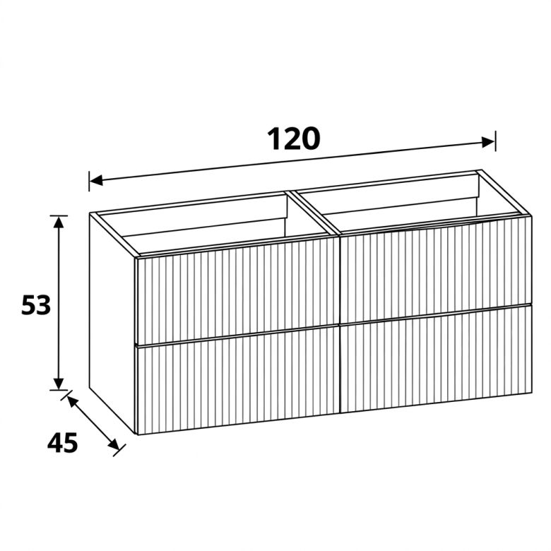 Meuble Manoa Chêne 120 cm