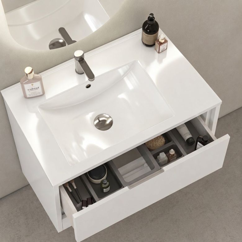 Meuble SoHo blanc 70 cm