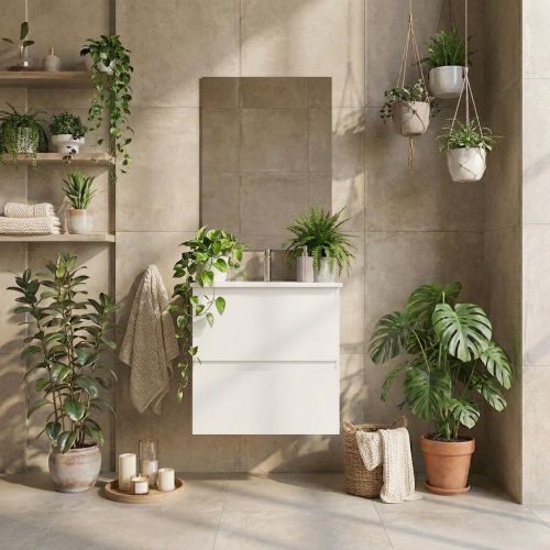 Meuble SoHo blanc 70 cm