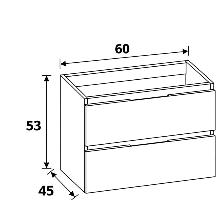 Meuble SoHo Chêne 60 cm