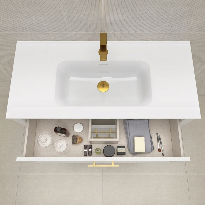 Meuble Vandoise blanc 80 cm