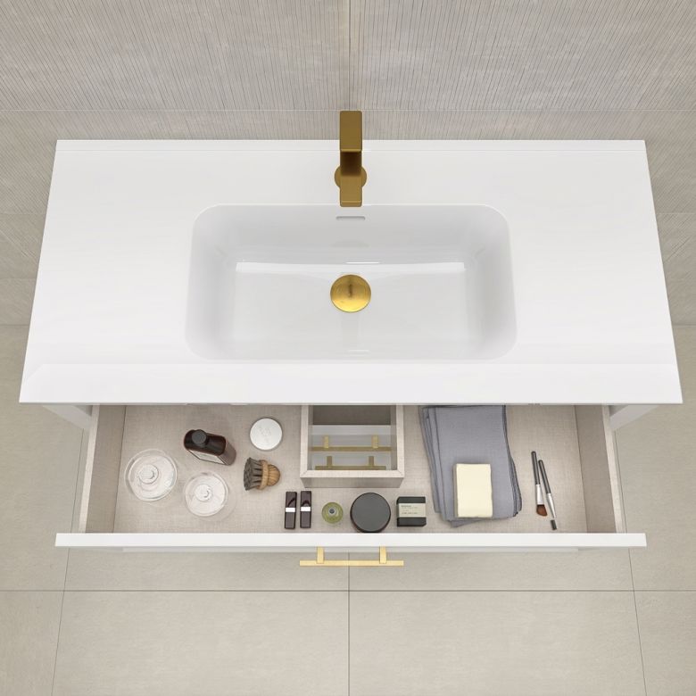 Meuble Vandoise blanc 100 cm