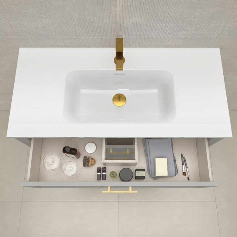Meuble Vandoise Gris 80 cm