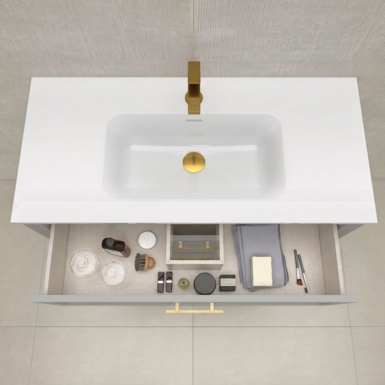 Meuble Vandoise Gris 100 cm